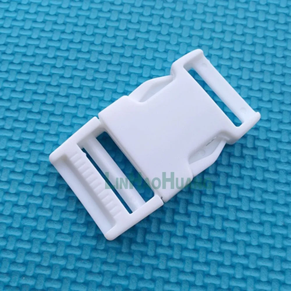 30pcs/lot 25mm white POM Clip Buckles plastic buckles side release