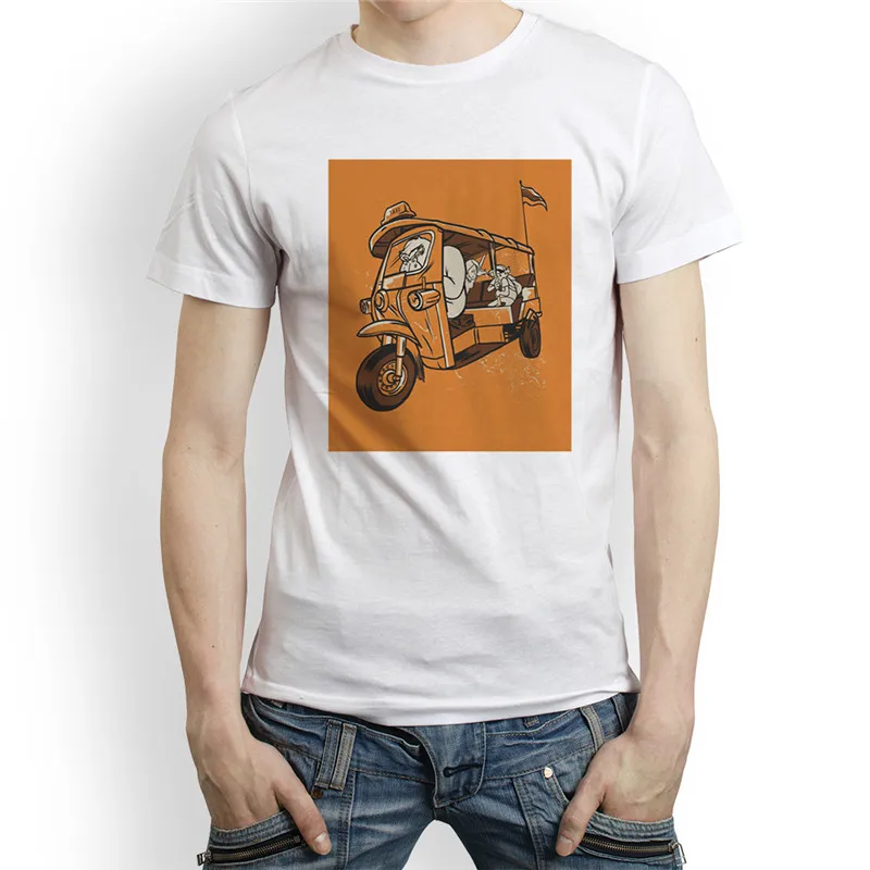 

Harajuku Funny Animal Print Men T Shirt Top Tees Crew Neck Color Block Short Sleeve Loose Male T-shirts T Shirts