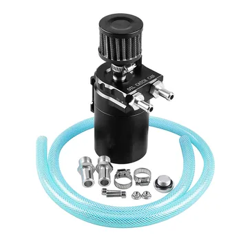 

Oil Catch Can Universal Breather Oil Reservoir Tank Petrol Filter Kit M8617