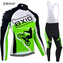 Бренд bxio зимние теплые флисовые женские футболки Трикотажная майка гонщика уличные велосипедные наборы Одежда забавные Ropa Ciclismo BX-0109FG119
