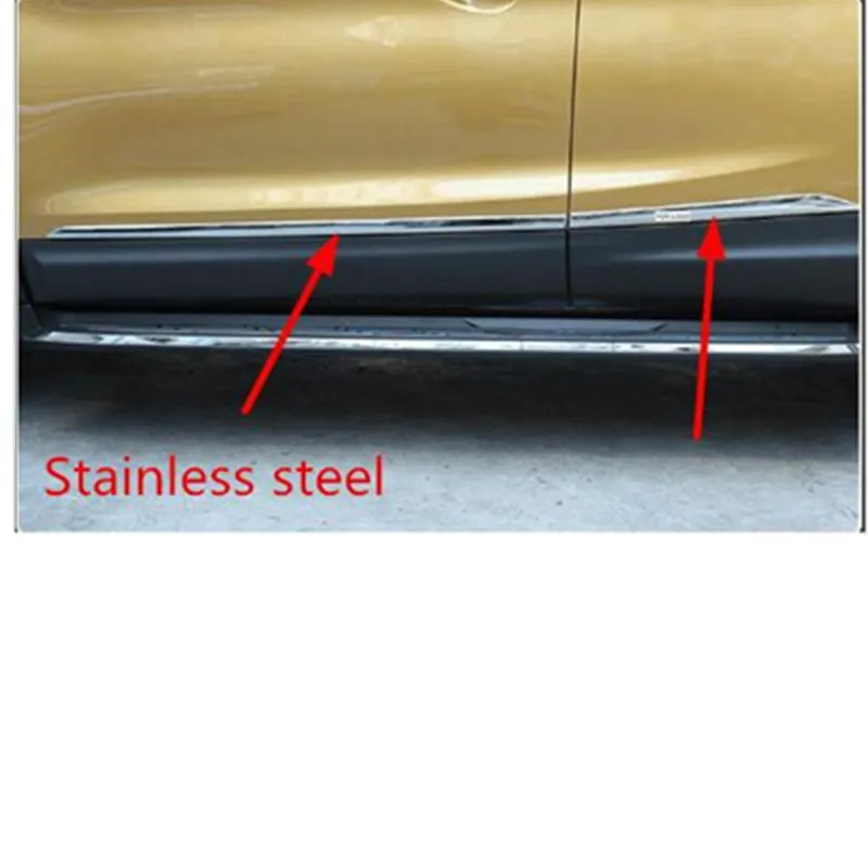 Корпус двери из нержавеющей стали для Nissan Qashqai J11 2014 2015 2016 аксессуары Боковая