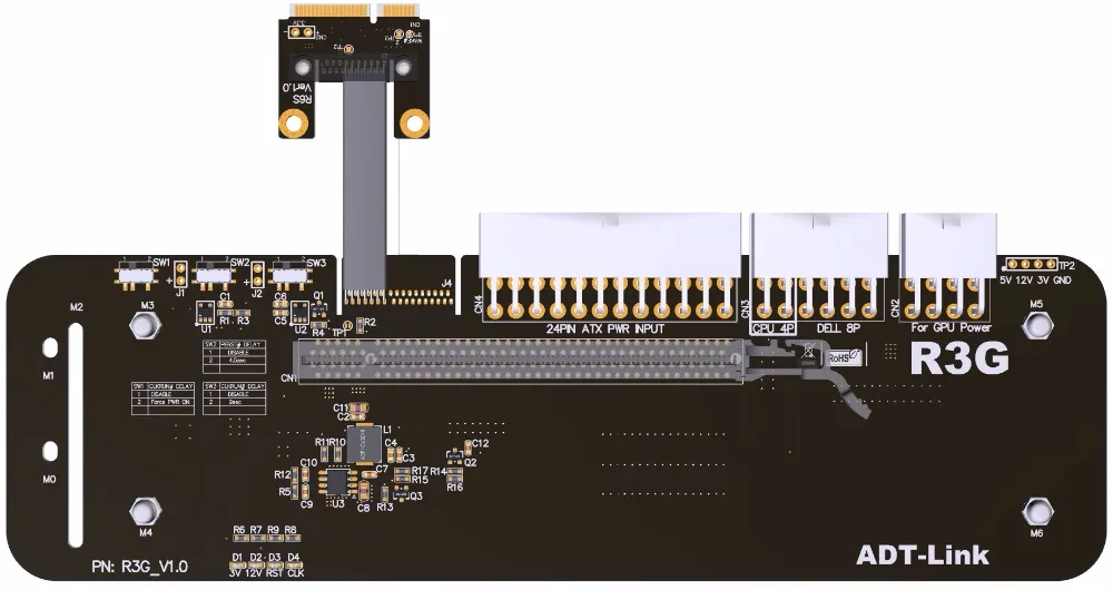 Внешняя видеокарта для ноутбука mini PCI E 2 0 1x подставка mPCIe Riser независимая док