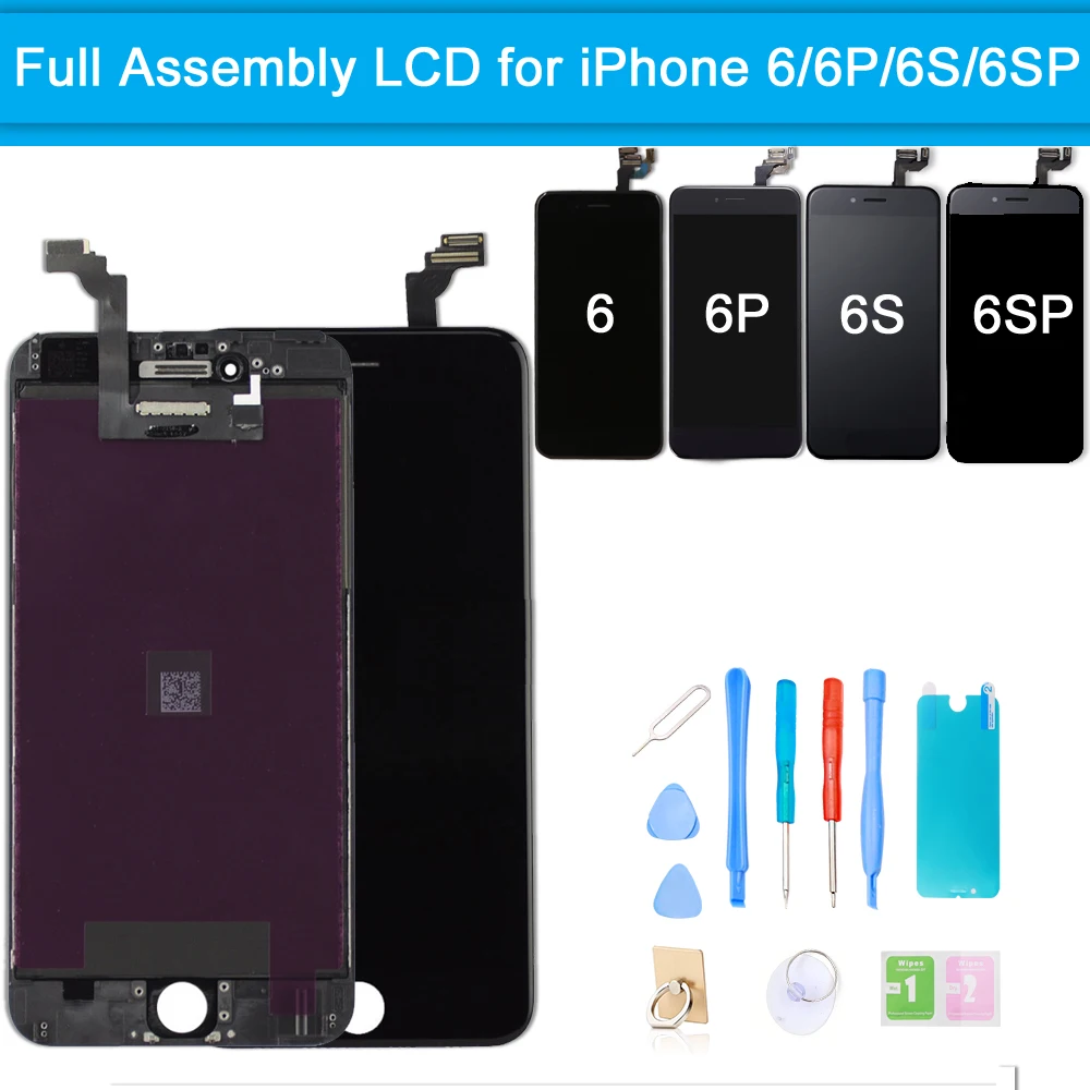 

LCD Touch Screen for iPhone 6 6S AAA+ Quality Display Digitizer Assembly Screen Replacement for iPhone 6 6S Plus + Repair Tools