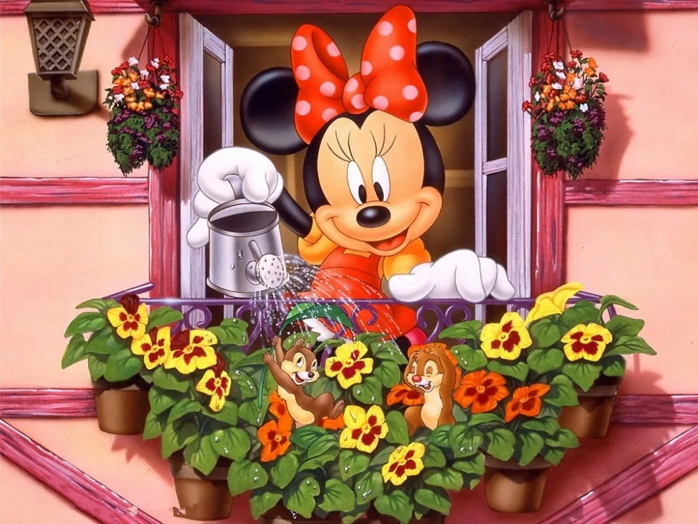 

SHENGYONGBAO 210cm*150cm Vinyl Backdrops for Photography Mickey Mouse Photo Studio Background NML-1085