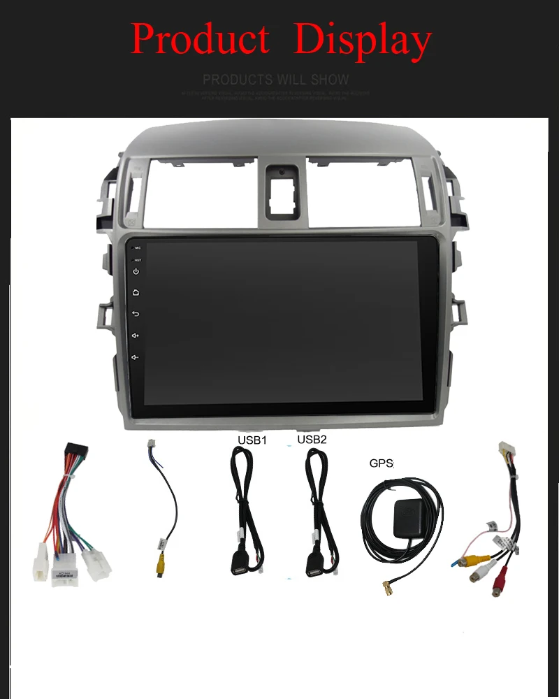 Perfect Android8.1 2din car navigation dvd player for Toyota Corolla e140/150 with multimedia video player and gps for car radio stereo 14