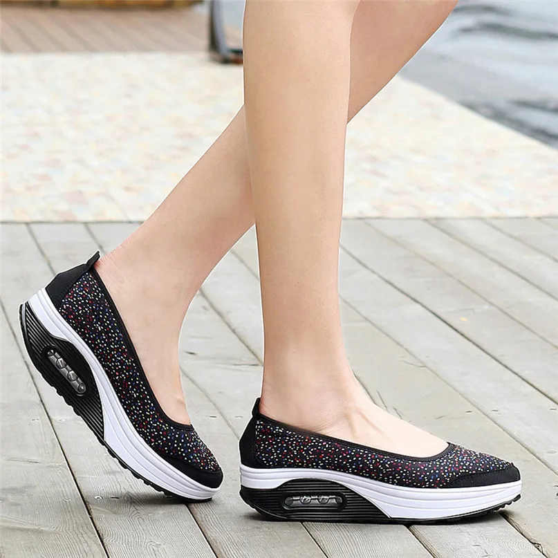 Women Outdoor Sneakers Mesh Casual running shoes Sports Shoes Thick-Soled Air Cushion Shoes Sneakers  #2S05 (11)