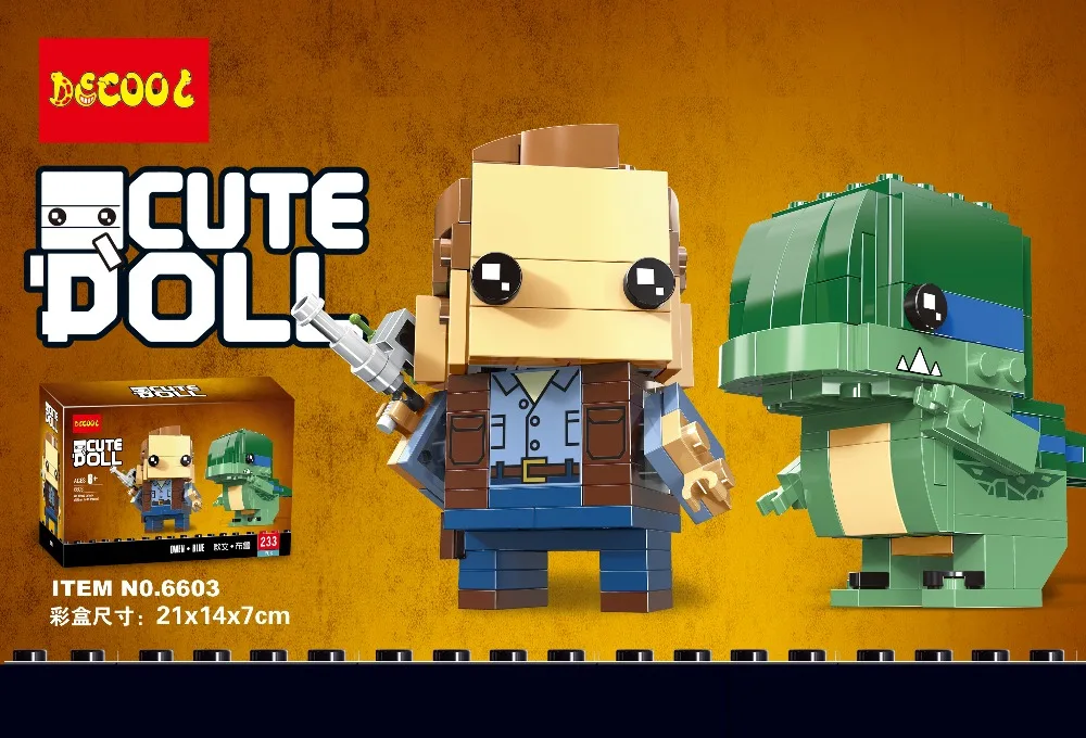 Playmobil Kennie Groot & Rocket Steve crepers Оуэн синий Brickheadz строительные блоки фигурка детей Подарки для Минифигурки