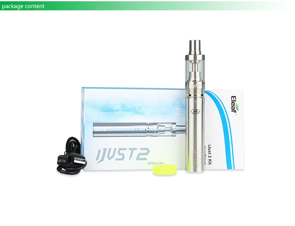 5 шт. Eleaf iJust 2 Start Kit i just 2 Tank 5,5 мл с головкой катушки 2600 Ом и аккумулятором Eleaf just2 мАч Vape Vs ijust s