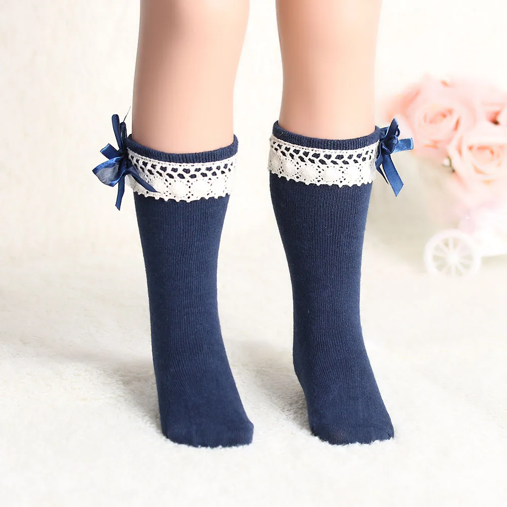 knee high socks with frills