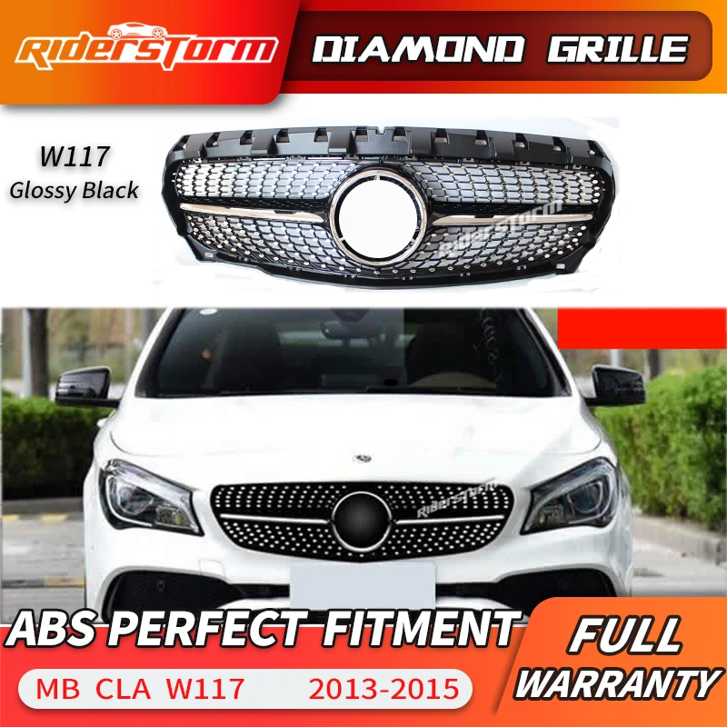 Алмазный гриль для CLA class W117 передняя решетка CLA180 CLA200 CLA220 CLA250 автомобильная