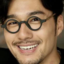 Винтажные маленькие круглые очки 38 мм Джон Леннон Джони Депп, японские деревянные оправы для очков ручной работы, очки для близорукости, очки высокого качества