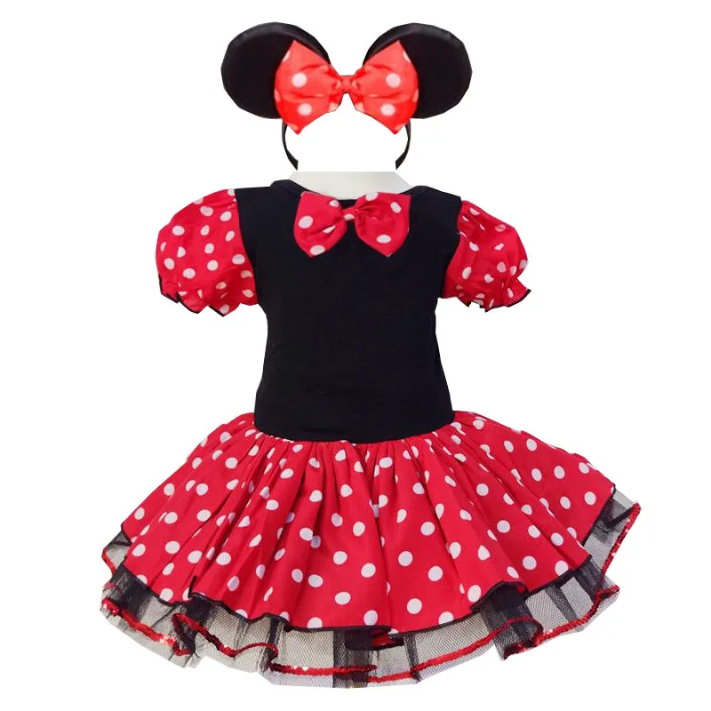 

Fancy Birthday Party Girls Dress For Easter Cosplay Minnie Mouse Dress Up Kid Costume Baby Girls Clothing For Kids 1-6 Year Wear