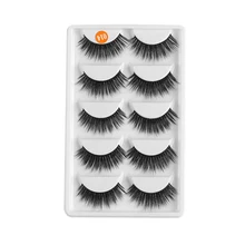 5 пар Макияж норковые накладные ресницы черные натуральные толстые Висячие ресницы женские инструменты для наращивания maquiagem