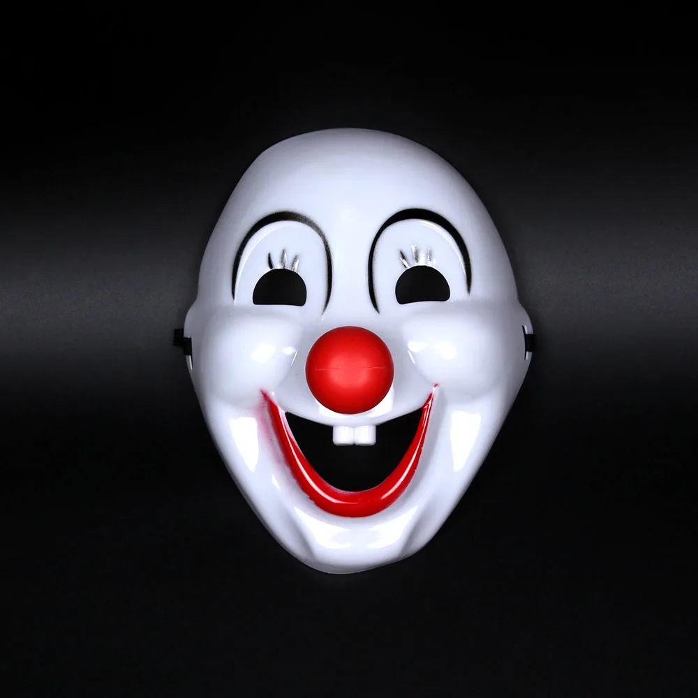

1Pcs Red Nose Clown Mask Anonymous Guy Halloween Mask Masquerade Droll Full Face Mask Adult Party Masks Mascara de Halloween