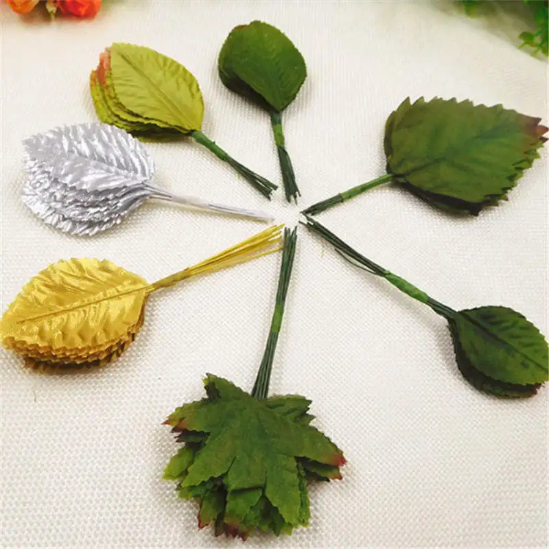 

12pcs/artificial silk leaf wedding home decorated with DIY garland and decorated with decorative artificial leaves