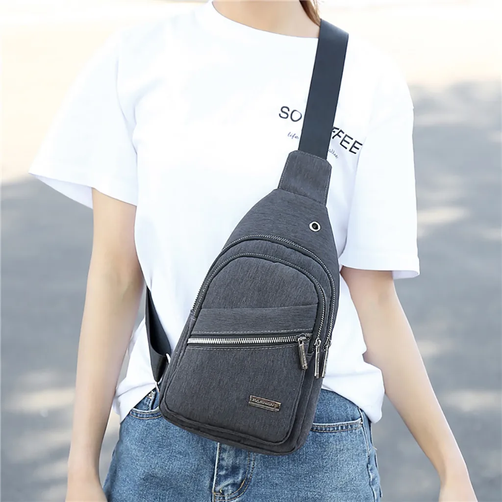 Новая стильная мужская маленькая сумка, дикая сумка-мессенджер, модная клетчатая нагрудная сумка на одно плечо, Modische praktische Tasche