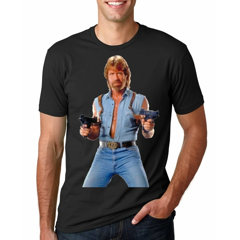 

T Shirt Men Funny tshirt Chuck Norris Graphic T-Shirt