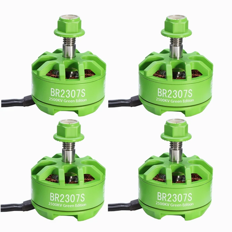 Racerstar 2307 BR2307S для Fire Green Edition 2500KV 2 4S бесщеточный двигатель X220 250 280 300 FPV Racing RC Drone 4 в 1