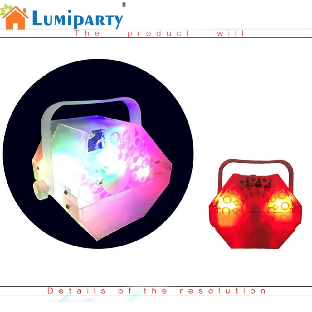 

LumiParty Creative LED Lamp Romantic Stage lights Bubble Machine Great for Wedding Birthday Parties Festivals