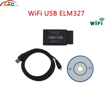 

New Design WIFi USB ELM327 Scanner OBDII V1.5 elm327 car diagnostic scanner tool for Android/IOS with best price
