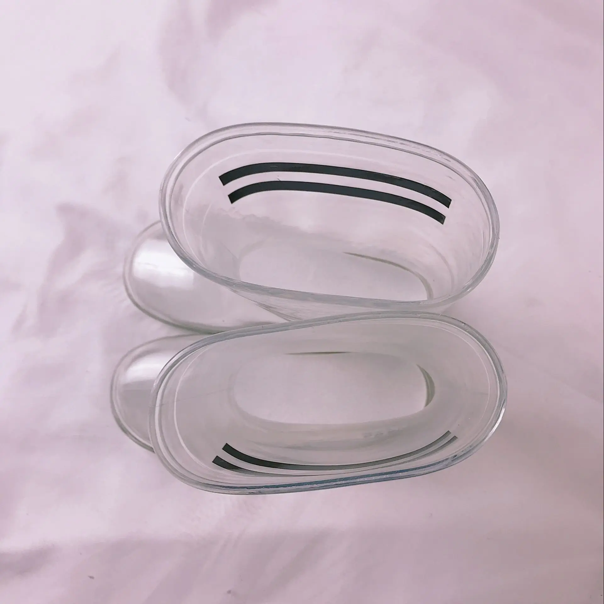 Детские резиновые сапоги из прозрачного ПВХ брусья Lucency Slip-on Водонепроницаемый резиновые противоскользящие до середины икры Трубка