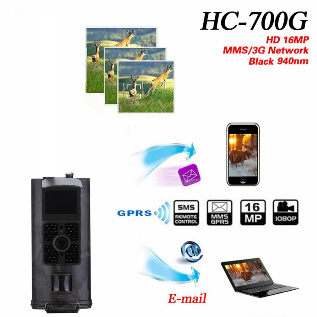 

Hunting Trail Camera HD Infrared Night Vision Wildlife Camera 2.0" Color LCD Display Hunting Scouting Surveillance Camera