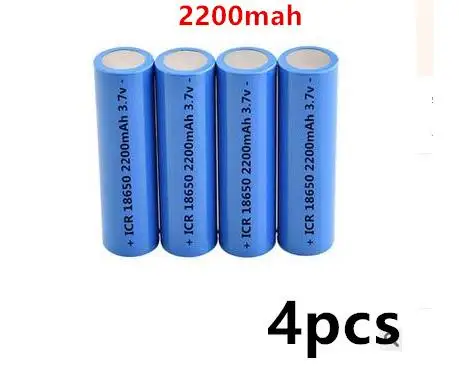 Icr18650 литиевая батарея 2200 mah 3,7 v литий-ионная аккумуляторная батарея pkcell 18650 batteria плоские батареи без защиты