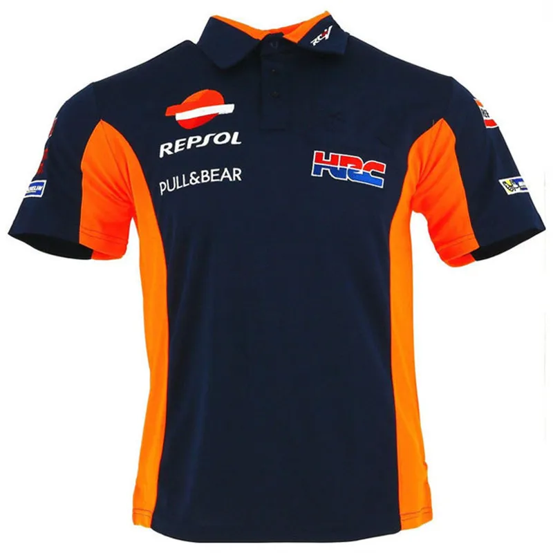 

2018 New HRC REPSOL Shirt Moto GP Motorcycle shirt Polo PADDOCK TEAM RACE WEAR POLO SHIRT TSHIRT Ant Polo Cotton T-shirt K