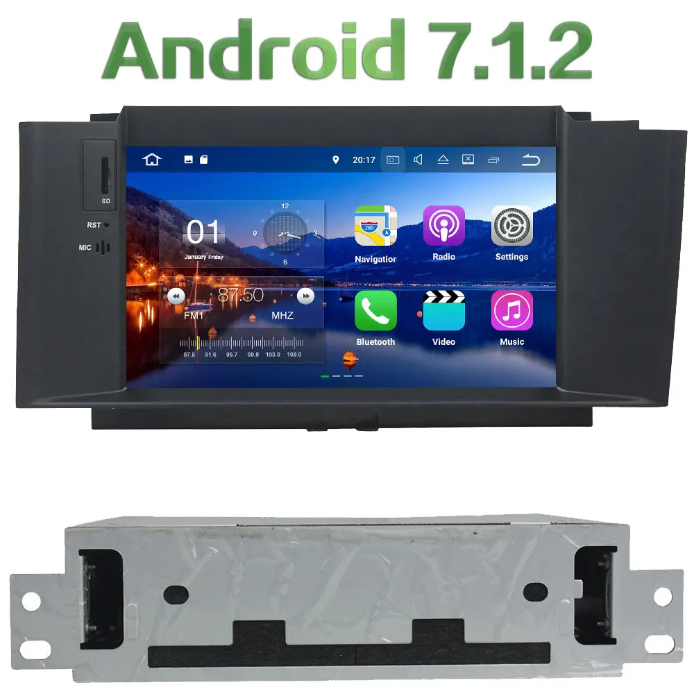 

Android 7.1.2 Quad Core 2G RAM Car Multimedia system touch screen GPS 7 Inch Car DVD Player radio for Citroen C4 2012-2014
