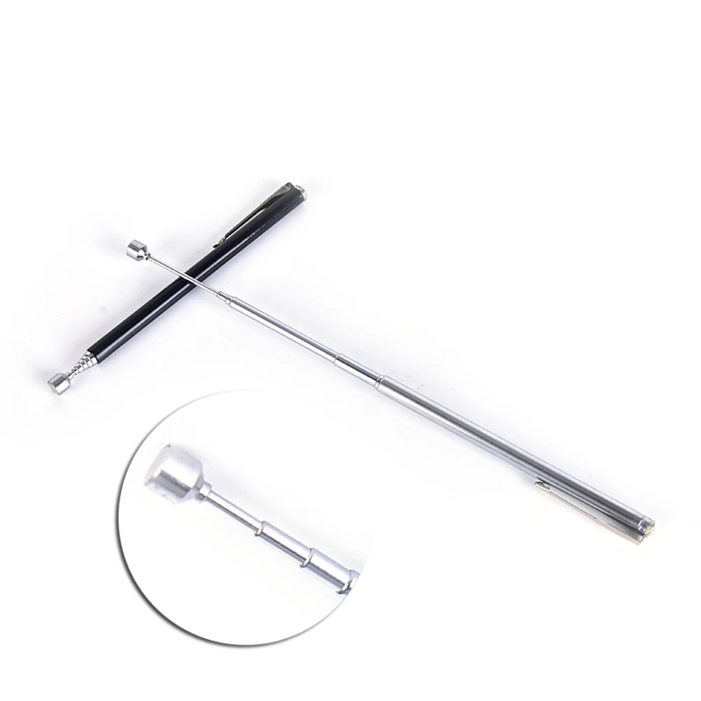 

1pcs Pointer Pen Instrument Baton Section 6 Stainless Steel Telescopic Magic Ballpoint Pen Kindergarten Teacher Teaching Supply