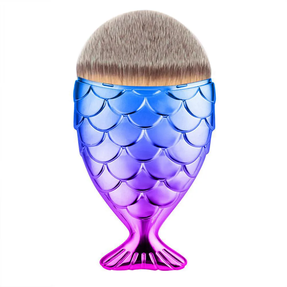 

Hot Sale Fish Scale Makeup Brush Fishtail Bottom Brush Powder Foundation Contour Blush Makeup Cosmetic Newest Fashion Brush