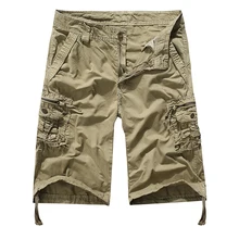 Фирменная Новинка для мужчин s Военная униформа брюки карго шорты для женщин армия камуфляж тактические Шорты хлопковые свободные работы
