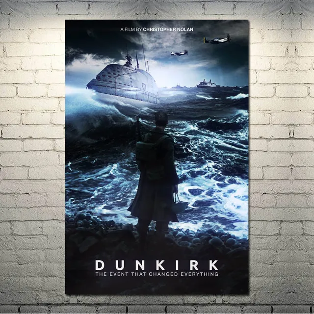 Dunkirk Movie Poster Christopher Nolan Silk Canvas Poster 13x20 24x36 inch