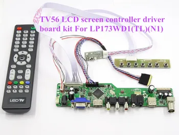 

LCD Driver Board TV+HDMI+VGA+CVBS+USB kit Controller Board for LP173WD1(TL)(N1) screen T.VST56 board