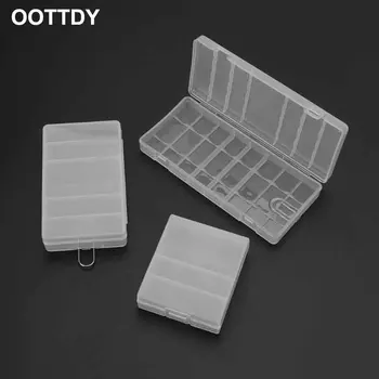 

Hard Plastic Transparent Storage Box Case Cover Holder For AA / AAA Battery