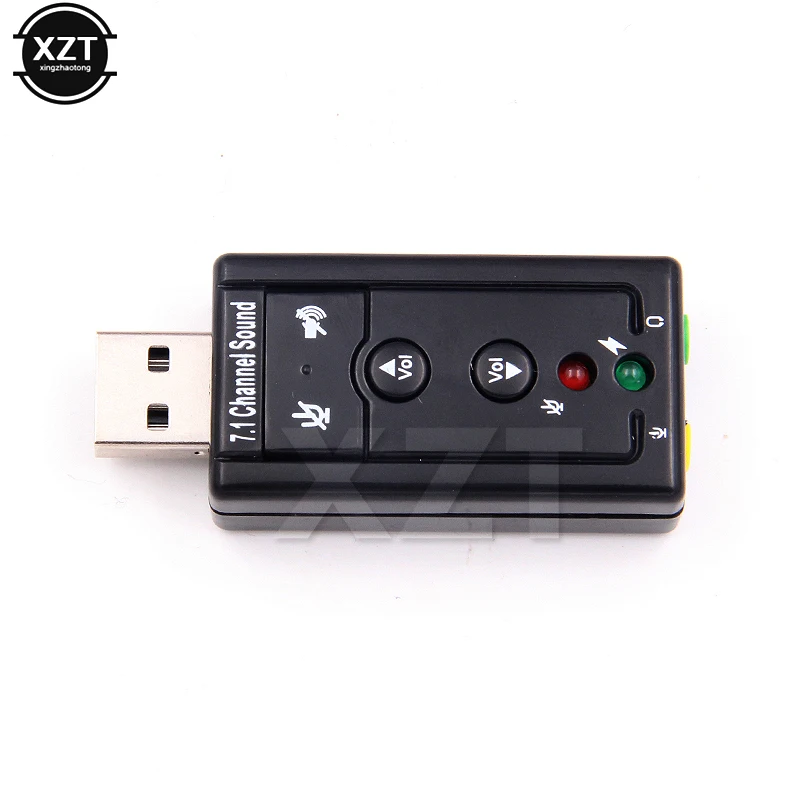 

10pcs/Lot External VIRTUAL 7.1 USB AUDIO SOUND CARD ADAPTER USB 2.0 Mic Speaker Audio Headset Microphone 3.5mm Jack Converter