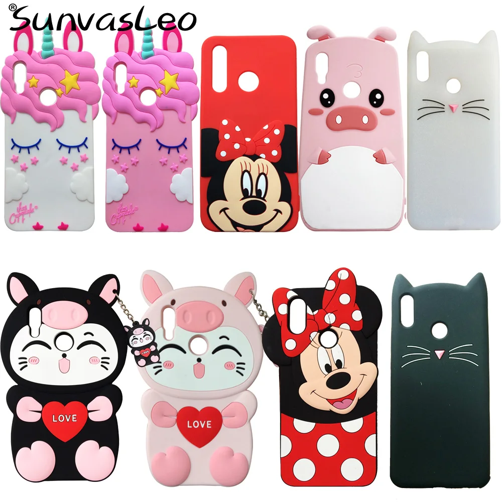 

For Xiaomi Redmi Note 7 / Note 7 Pro 3D Cute Cartoon Soft Silicone Case Mobile Phone Back Cover Skin Shell Shockproof Cases