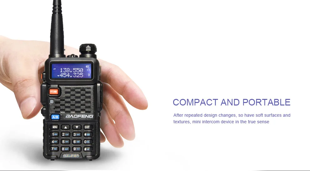 2 шт./лот Baofeng bf-f8 + Двухканальные рации УКВ Dual Band СИД Дисплей Портативный Двухканальные рации Handheld двухстороннее Радио Communicator