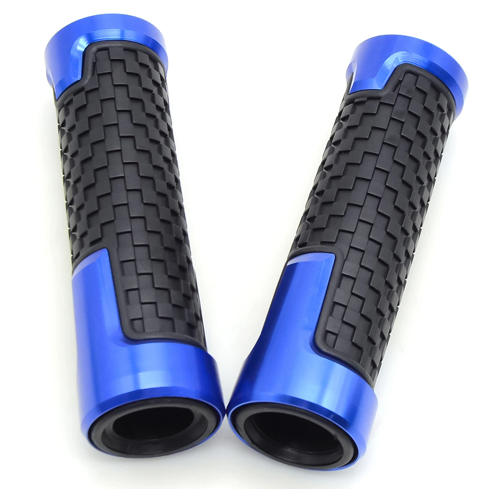 Motorcycle Handlebar Handle Bar Grips For Kawasaki Z900 Z 900 Z900RS GPZ500S/EX500R NINJA ZX10R Bajaj PulsaR 200 NS All Years - Color: Blue