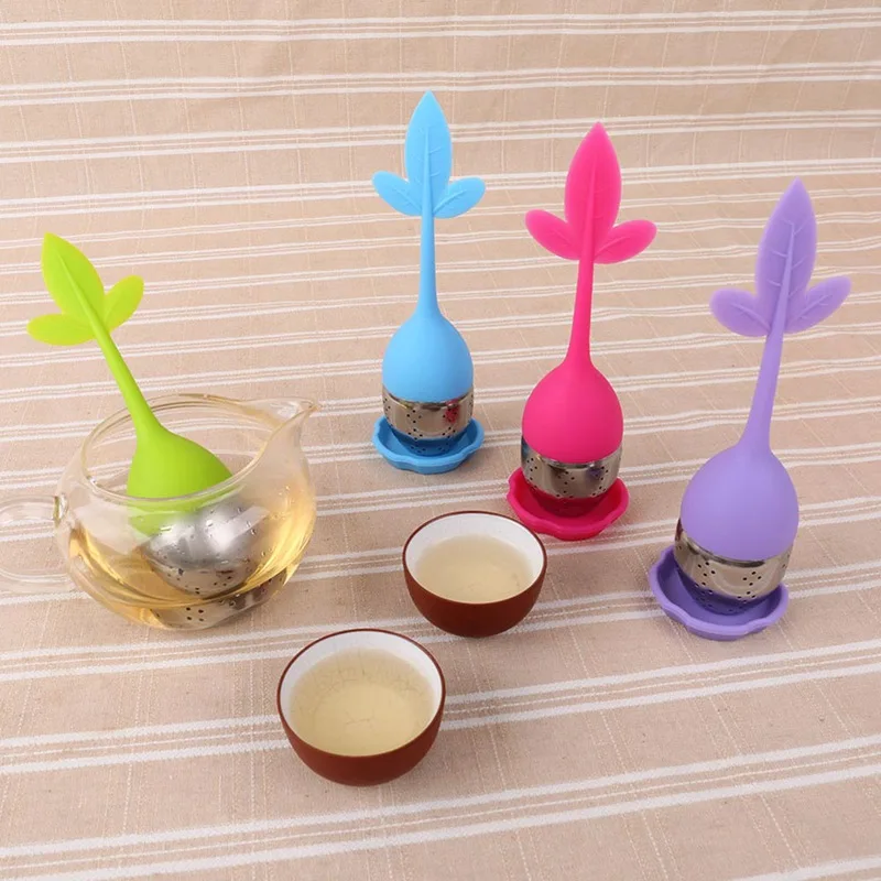 

Tea Infuser Stainless Steel Cute Tea Ball Sweet Leaf Tea Strainer For Brewing Device Herbal Spice Filter Kitchen Tools