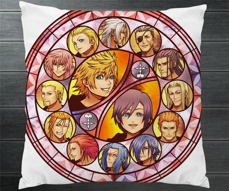 

Kingdom Hearts Organization.XIII Xemnas Xigbar Xaldin Two Side Pillowcase Pillow Case Cover Cosplay Gift BED/SOFA/CAR Decor New