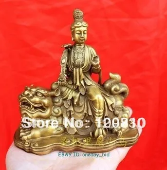 

003 Chinese bronze Manjusri Manjushri Bodhisattva Buddha Statue