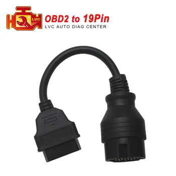 

2018 For Porsche 19pin cable OBD1 to obd2 16pin lead diagnostic interface 19 pin OBDII extension cord lead Free Shipping