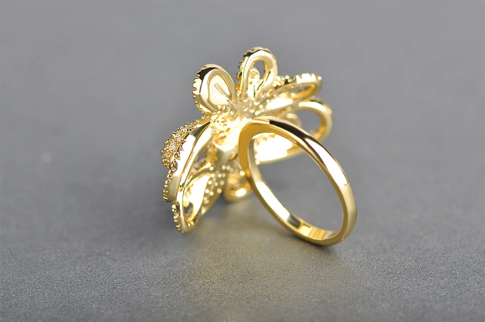 Dazz роскошный галстук-бабочка ожерелье-чокер висячие серьги кольцо браслет набор полный кубические украшения с цирконами наборы для свадебных женщин