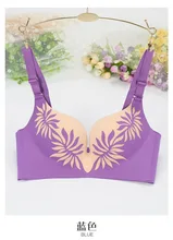 4 Colors A/B/C Cup Women Fashion Seamless Candy Wire Free Adjustable Floral Push Up Underwear Bra Set Intimates Lingerie 211