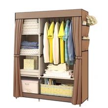 Спальня шкаф нетканые ткань складной ткани Уорд сборки хранения гардероб большой Размеры арматуры Комбинации