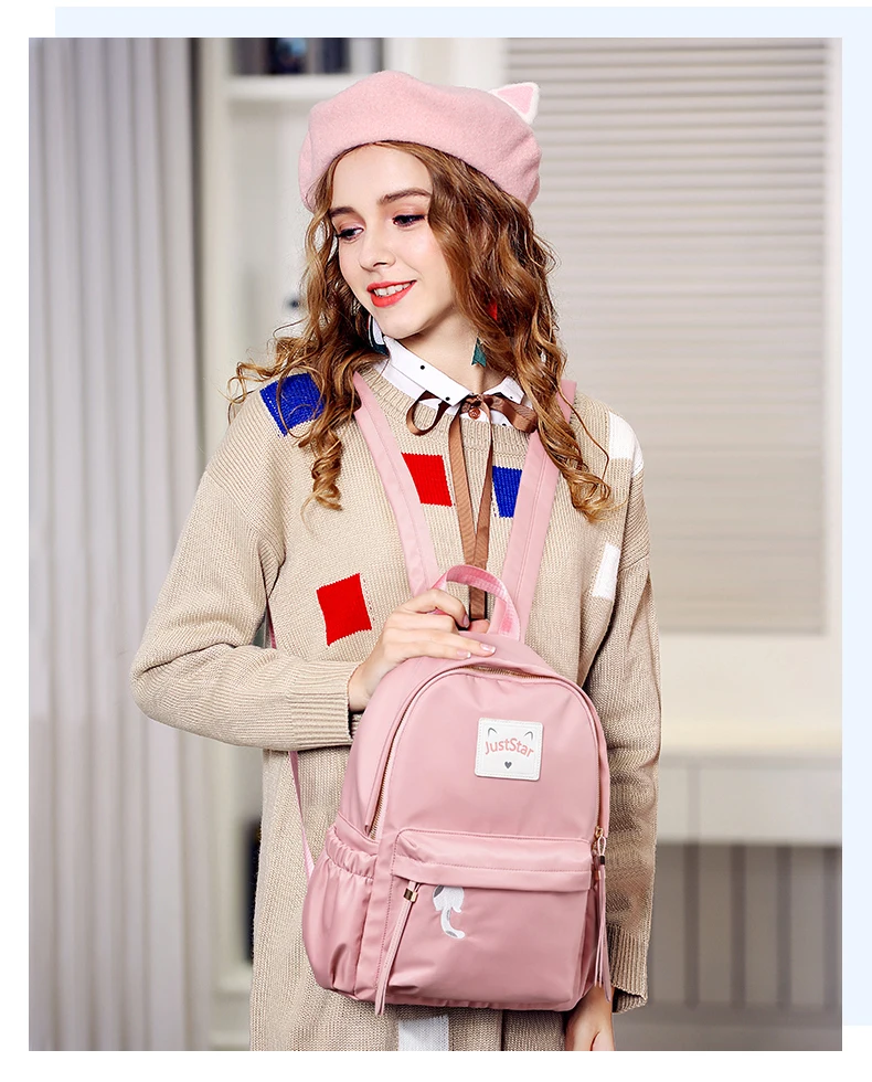 Just star women nylon backpack 1