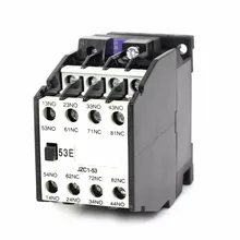 35 мм din рейку Пускатели 5no 3nc 24 В 36 В 110 В 220 В 380 В 50 Гц катушки вольт Ith 10A Двигатели переменного тока контактор Starter jzc1-53
