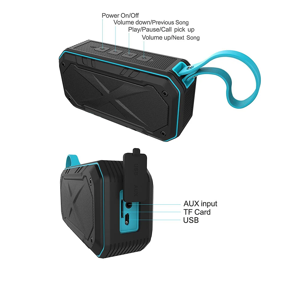 Bluetooth Колонка W King S18 портативная водонепроницаемая NFC|waterproof bluetooth speaker wireless|waterproof