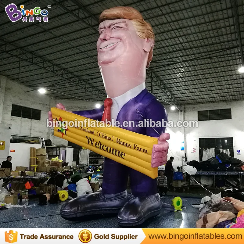 22 фута Гигантский Надувной Дональд Трамп мультфильм для дверного проема Добро